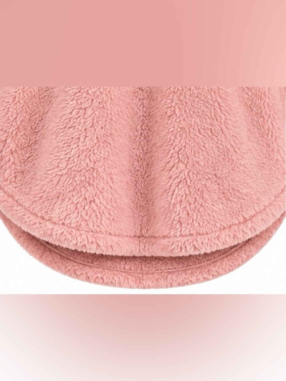 Charles River Apparel Pink Sherpa Quarter Zip Pullover Jacket Large Cozy - Picture 6 of 14